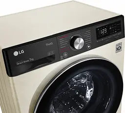 Пральна машина LG з фронтальним завантаженням F2V5HS9B, 7кг, 1200, A+++-20%, Пар, глибина 45см, Дисплей, Інвертор, Бежевий (F2V5HS9B) - мініатюра 7