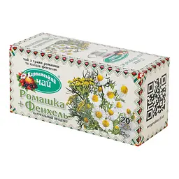 Чай Карпатський чай Ромашка і Фенхель 27 г (20 шт. х 1.35 г) (772207) - мініатюра 4