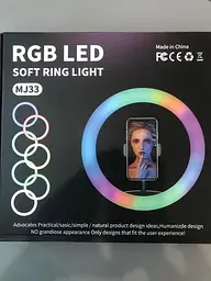 Селфі-лампа Led BSM MJ33 RGB 33 см + штатив-трипод 200 см (DL 815616552) - мініатюра 6