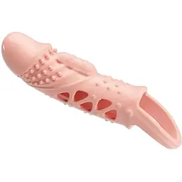 Насадка на пеніс Pretty Love Penis Sleeve Cecelia 18.5 см тілесний