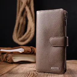 Жіноче шкіряне портмоне KARYA 9,5х18,5х2 см acs0024048 - мініатюра 7