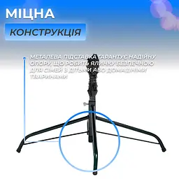Лита штучна ялинка  LUGI 1.1 м блакитна Карпатська V18 Преміум KOS-KARPBL11 - мініатюра 3