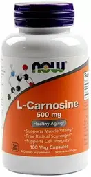 Карнозин Now Foods L-Carnosine 500 мг 100 вегетаріанських капсул