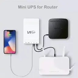 Джерело безперебійного живлення (ДБЖ) для роутера WGP Mini UPS 103 White - мініатюра 9