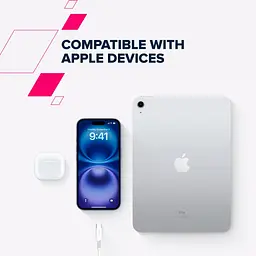 Дата кабель USB 2.0 AM to Type-C 1.2m AC18SC 18W White Canyon (CNS-AC18SC12W) - мініатюра 6