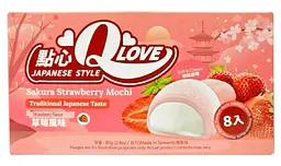 Моті QLove Sakura Strawberry Mini Mochi 80г - мініатюра 3