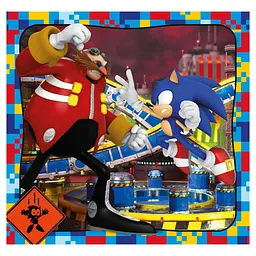 Пазл 3 в 1 Clementoni Sonic: 3 картинки по 48 елементів (25320) - мініатюра 4