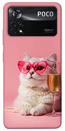 Чохол Demsky Pinky cat для Xiaomi Poco X4 Pro 5G