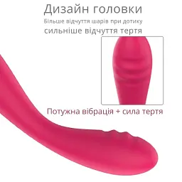 Вібратор для точки G I’MCUM PulseTouch з 10 режимами вібрації Рожевий (IM-ZDB226) - мініатюра 6