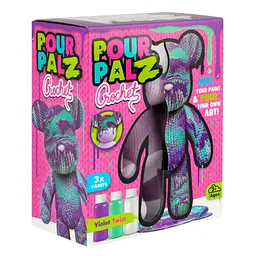 Набір для творчості ToyMonster Pour Palz Флюїд Арт Ведмедик Фіолетовий вайб S4 В'язані дива (FC-G0004C) - мініатюра 4