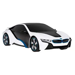 Машинка RASTAR BMW i8 змінний колір кузова + світлодіодні фари + 2,4 ГГц пульт 1:24 білий 48400-1 - мініатюра 2