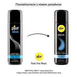Лубрикант на водній основі pjur Aqua 250 мл, ефект оксамитової шкіри без прилипання - мініатюра 3