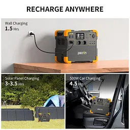 Портативная зарядная станция Pecron E2400LFP LiFePO4, 2048 Вт/ч 2400 Вт (E2400LFP) - миниатюра 10