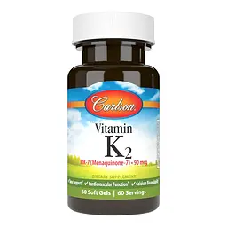 Витамины и минералы Vitamin K2 MK-7 90 mcg, 60 капсул Carlson Labs fit0017205