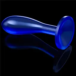 Анальна пробка Flawless Clear Anal Plug 6'' 15 см (синій) - мініатюра 3