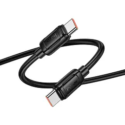 Дата кабель Hoco X115 Surpass Type-C to Type-C 240W (1m) Black - мініатюра 4