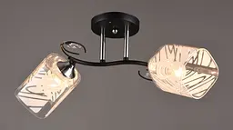 Люстра декоративна Sirius B C1032/2 BK+CH