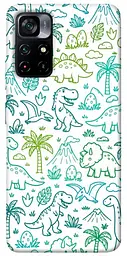 TPU чохол Demsky Dino pattern для Xiaomi Poco M4 Pro 5G