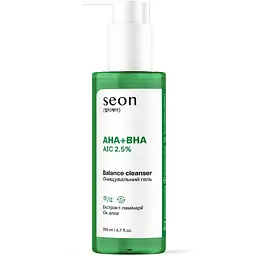 Гель для вмивання Seon AHA + BHA AIC 2.5% Balance Cleanser 200 мл (4823122904270)