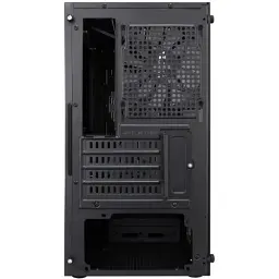Корпус 1stPlayer BS-2-BK-3F1, Black, без БЖ, Mini Tower, Micro ATX / Mini ITX, 1xUSB 3.0 / 2xUSB 2.0, макс. CPU - 155 мм / VGA - 285 мм, 3x120 мм RGB, бічна панель із загартованого скла - мініатюра 5