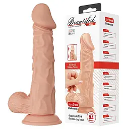 Реалистичный фаллоимитатор на присоске LyBaile Beautiful Encounter Buraq Dildo Flesh, 18 см (телесный)
