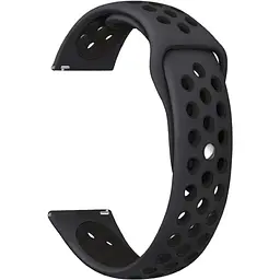 Універсальний ремінець для Amazfit Bip 20мм Black [AMZBPSILNIKE-SW] [41797]
