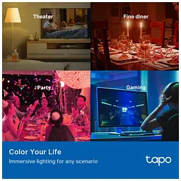 Розумна лампочка TP-Link Tapo L530E (2-Pack) N300 (TAPO-L530E-2-PACK) - мініатюра 4