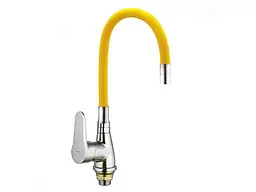 Змішувач ZERIX на мийку Жовтий для кухні SOP7 045 Reflector Yellow (ZX2669)