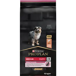 Сухий корм Purina Pro Plan Medium Puppy <1 Sensitive Skin для цуценят середніх порід з чутливою шкірою з лососем 12 кг (12367295) - мініатюра 2