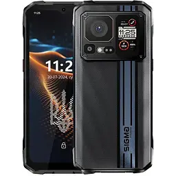 Смартфон Sigma mobile X-treme PQ58 чорний, 2 Nano-Sim, 6.58" (1080x2408) IPS FHD+, MediaTek Helio G99, RAM 12Gb, ROM 256Gb