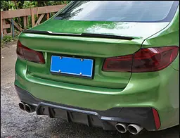 Спойлер багажника універсальний TPU 120 см V-Type / 3М скотч / Чорний глянець - мініатюра 5
