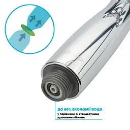 Водозберігаюча душова лійка DROP SPA6F-MULTI120 "Туман" із 6 SPA потоками - Економія 66% - мініатюра 5