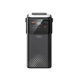 Універсальна мобільна батарея XO PR285 PD20W+QC22.5W Four Cables + Lighting 30000mAh Чорний
