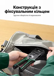 Обтискні кліщі для мережевого кабелю UGREEN NW200 кримпер для RJ45 8P та RJ11 6P зі зняттям ізоляції та різанням для конекторів Cat5 / Cat5e / Cat6 / Cat6a / Cat7 / Cat8 не для наскрізних конекторів або 4P з обтисканням хвостового затискача два отвори 8P без перемикання викруткою з м’якими нековзними руків’ями з фіксувальним кільцем для зберігання чорні (15115) - мініатюра 9