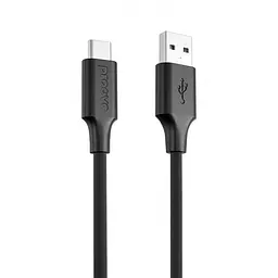 Кабель Proove Striped Silicone USB to Type-C (1m) black (CCSS60001201)