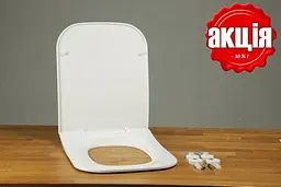 Сидіння для унітазу з мікроліфтом NKP Canto 0339 Soft Close+Quick Release з термопласту - мініатюра 2