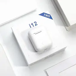 Бездротові навушники i12-Tws з сенсором Білі - мініатюра 6