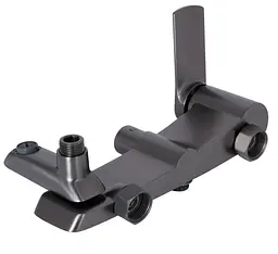 Душова система універсальна Qtap Slavonice Gunmetal Black PVD з виливом QTSLA111GMB45910 - мініатюра 10