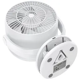 Портативний вентилятор Hoco HX608 handheld folding fan 3600 mAh White - мініатюра 6