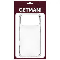TPU чохол GETMAN Ease logo посилені кути для Apple iPhone 17 Pro Max (6.9) Безбарвний (прозорий) - мініатюра 8