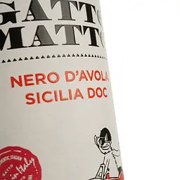 Вино Gatto Matto Nero d'Avola Sicilia, червоне, сухе, 0,75 л - мініатюра 3