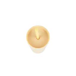 Охолоджуюча матова склянка 473 мл BPA-Free з трубочкою 21х6.5см light yellow - мініатюра 3