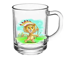 Чашка FARGLASS 250мл Green tea Веселі малюки Лев