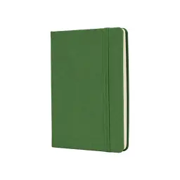 Книга записна Optima Magic А6, тверда обкладинка, гумка, білий блок, лінія, зелена (O20388-04)
