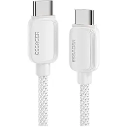 Дата кабель USB-C to USB-C 1.0m 100W white Essager (EXCTT1-WL02-P)