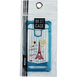 Чохол-накладка Toto Universal TPU case with image 4.5" Eiffel Tower Blue - мініатюра 2