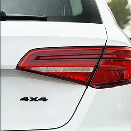 Емблема напис 4х4 для Jeep чорна 148х25мм метал (на скотчі) - мініатюра 2