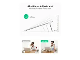 Підставка для ноутбука UGREEN LP230 Foldable Desktop Laptop Stand Silver (80348) - мініатюра 4
