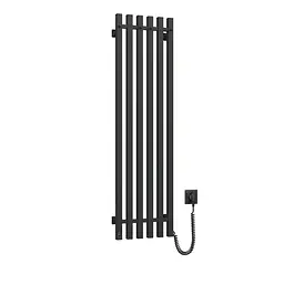 Електрична рушникосушка Navin Levante 330x1200 Sensor права, чорний муар 10-012033-4860, Чорний матовий, Праве, Електронний