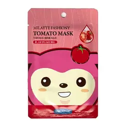 Маска тканинна для обличчя Milatte Fashiony Tomato Mask з екстрактом томату
